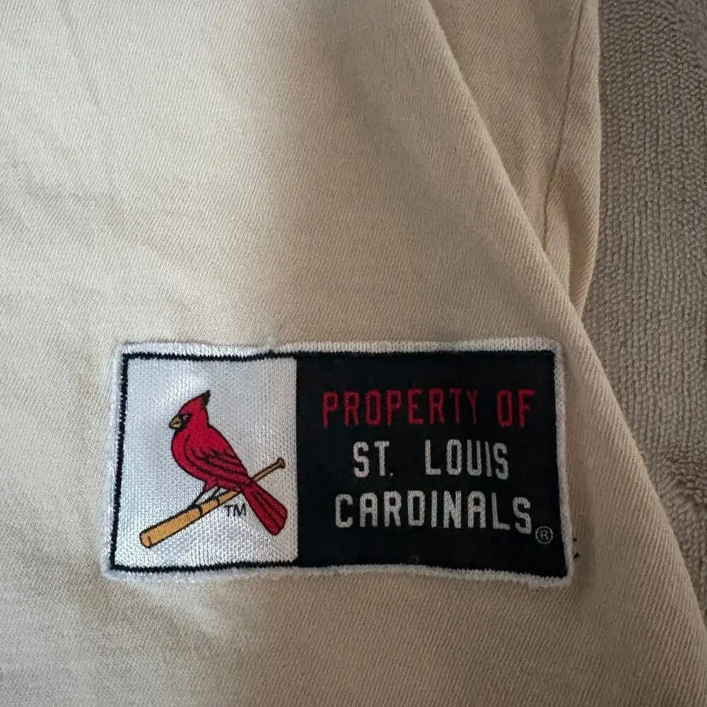 Saint Louis Cardinals Women's Henley 3/4 Length Tshirt 47 Brand 100% Cotton MLB